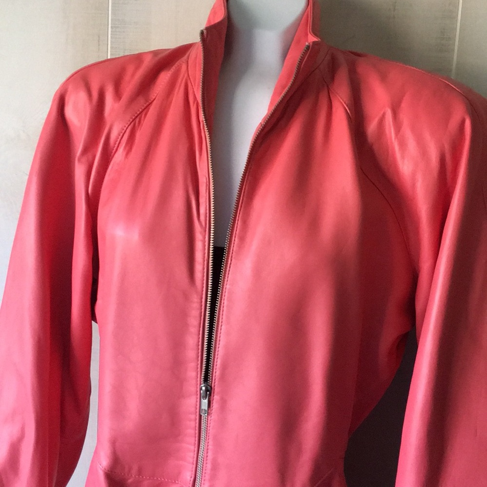 Michael Hoban North Beach Leather Pink Dress - Picture 2 of 8